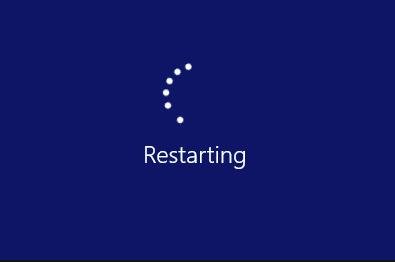 Restart the computer to fix msvcp140.dll error