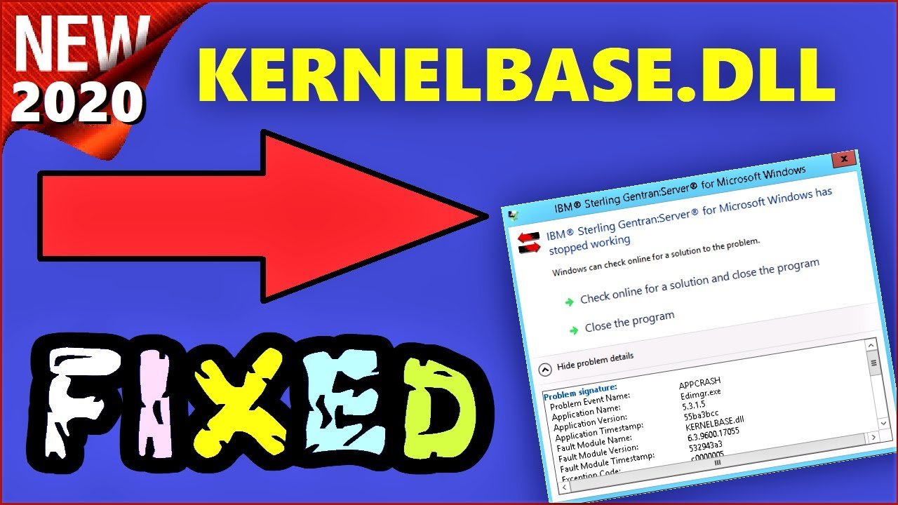 Kernelbase.dll error Fixed