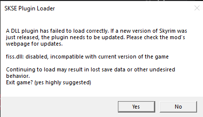 fix fiss.dll skyrim