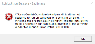 What is krnl.dll error?