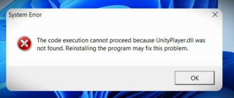 Unityplayer.dll was not found